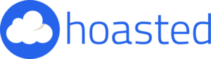 Hoasted logo een van de beste webhosting providers.